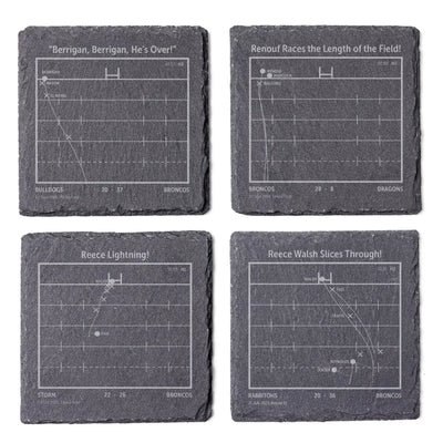NRL Greatest Plays: Slate Coasters