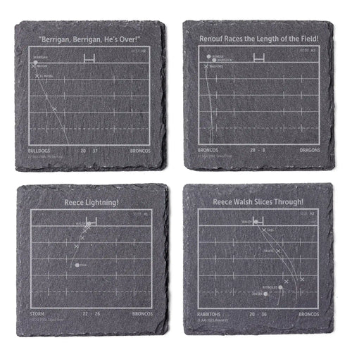 NRL Greatest Plays: Slate Coasters