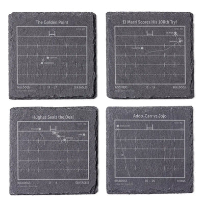 NRL Greatest Plays: Slate Coasters
