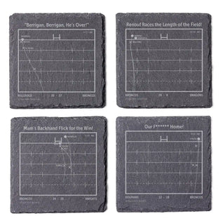NRL Greatest Plays: Slate Coasters