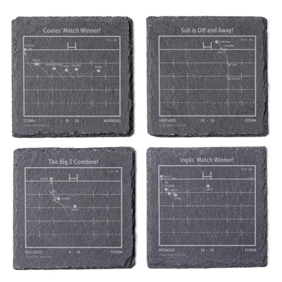 NRL Greatest Plays: Slate Coasters