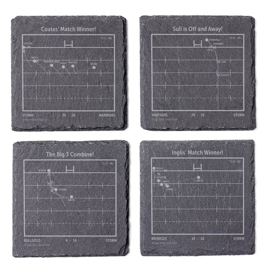 NRL Greatest Plays: Slate Coasters