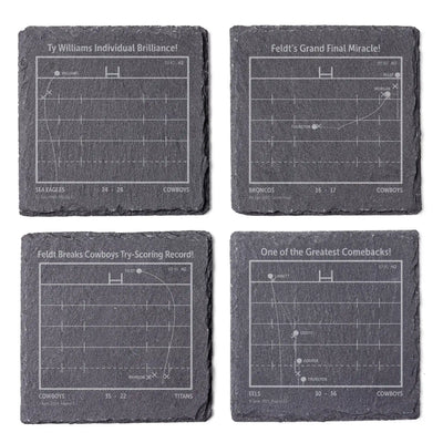 NRL Greatest Plays: Slate Coasters