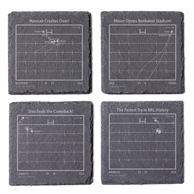 NRL Greatest Plays: Slate Coasters