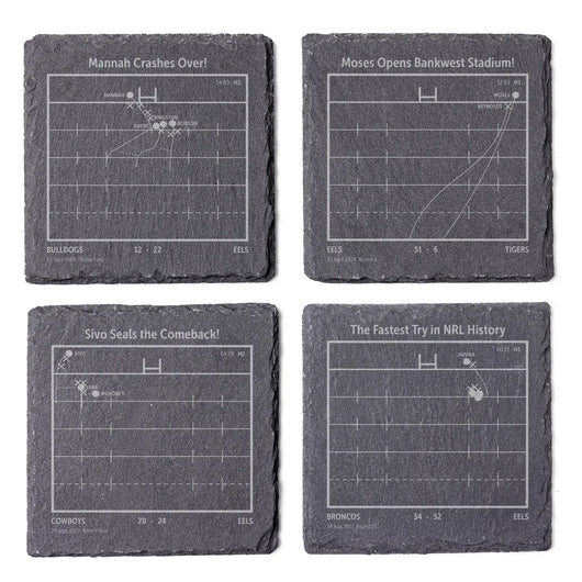 NRL Greatest Plays: Slate Coasters