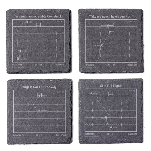 NRL Greatest Plays: Slate Coasters
