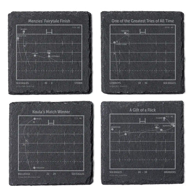 NRL Greatest Plays: Slate Coasters