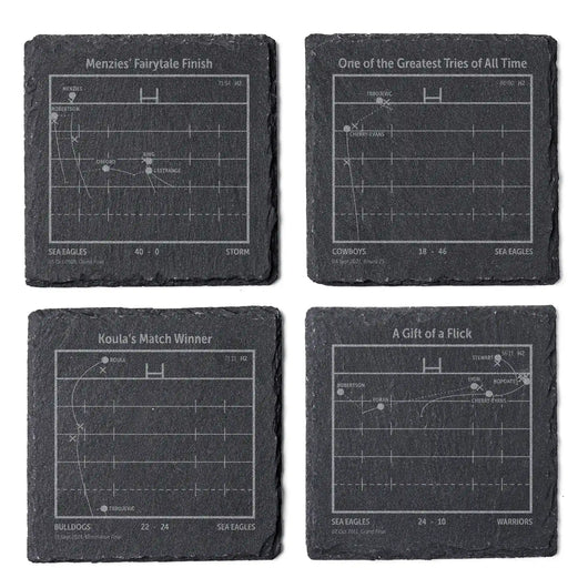NRL Greatest Plays: Slate Coasters