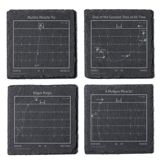 NRL Greatest Plays: Slate Coasters