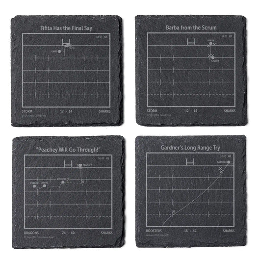NRL Greatest Plays: Slate Coasters