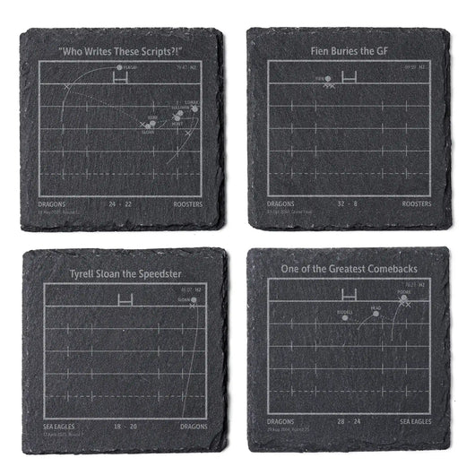 NRL Greatest Plays: Slate Coasters