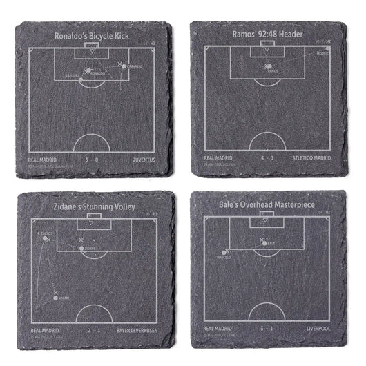 Football's Greatest Goals: Slate Coasters