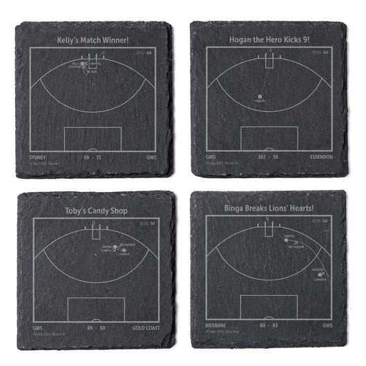AFL Greatest Goals: Slate Coasters