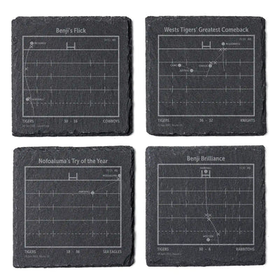 NRL Greatest Plays: Slate Coasters