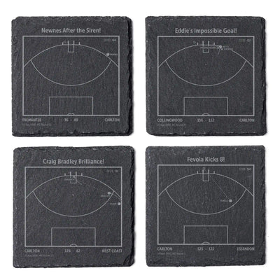 AFL Greatest Goals: Slate Coasters