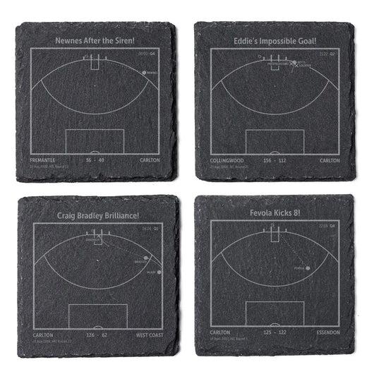 AFL Greatest Goals: Slate Coasters