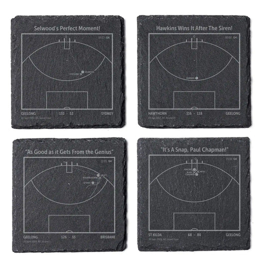 AFL Greatest Goals: Slate Coasters