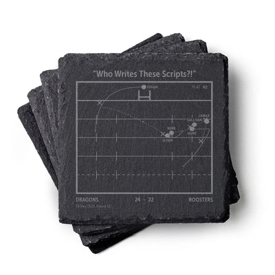 NRL Greatest Plays: Slate Coasters