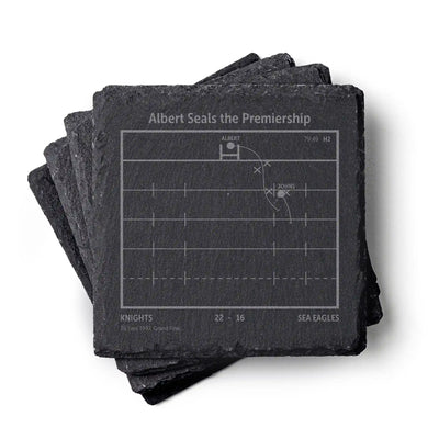 NRL Greatest Plays: Slate Coasters