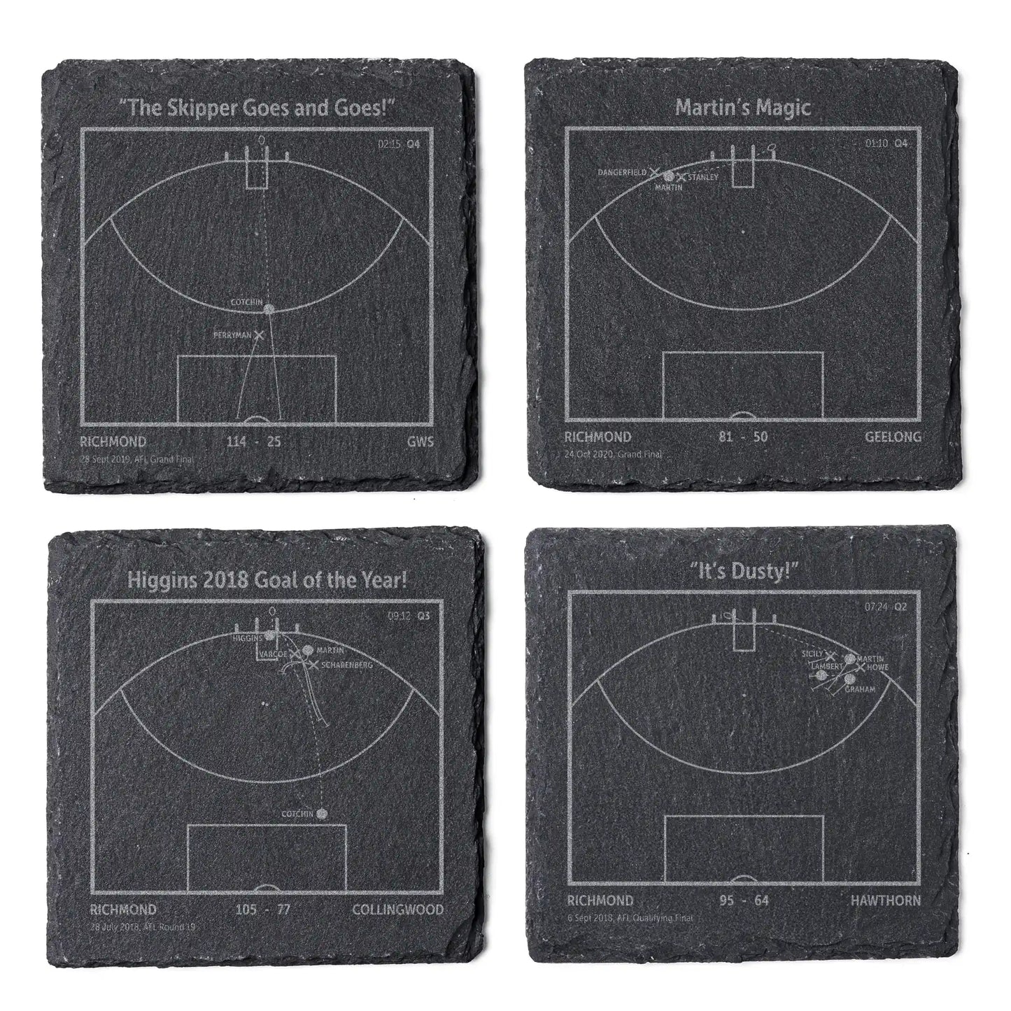 AFL Greatest Goals: Slate Coasters