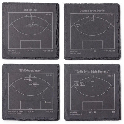 Adelaide Crows AFL play‑book slate coasters 